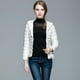 thumbnail image 3 of Chaqueta de plumón ligera de otoño e invierno para mujer, chaqueta corta con capucha de talla delgada, 3 of 6