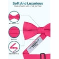 thumbnail image 7 of Men's Formal Satin Bowtie and Cummerbund Set - Hot Pink, By S. H. Churchill, 7 of 7