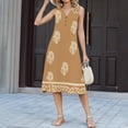 thumbnail image 5 of Summer Dresses for Women 2026 Flowy Aline Sleeveless V Neck Dress Casual Solid Sundress, 5 of 6
