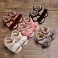 thumbnail image 3 of Baby Girl Toddler Shoes Monochrome Lace Stylish Anti Skid Soft Sole Sandals, 3 of 10