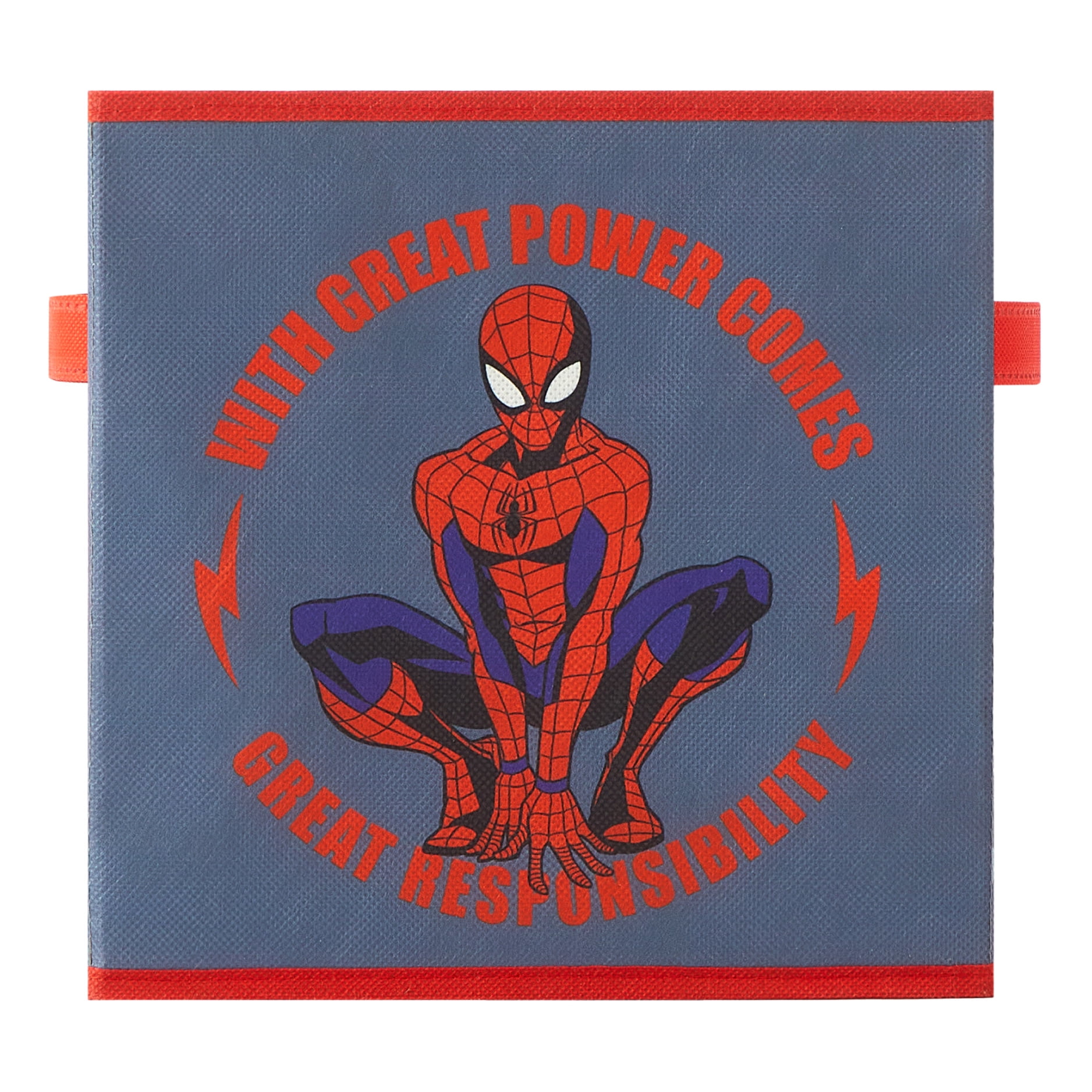 Spiderman Kids' 4-Pack Printed Toy Storage Cubes, 10" x 10"