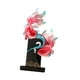 thumbnail image 4 of Escultura de pez koi, centro de mesa de resina, adorno de escritorio para la entrada del gabinete Rosa roja, 4 of 9