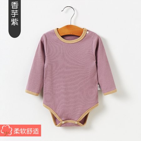 

QWZNDZGR Western-Style Baby Fart Wrap Clothes Autumn And Winter Baby Clothes Body-Fitting Baby Boy One-Piece Clothes Female Treasure Triangle Climbing Knitted Cotton Ins