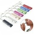 thumbnail image 2 of Aellinatey Aluminum Emergency Keyring Whistle Safety Survival Whistle Hikings Whistle, 2 of 13