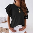 thumbnail image 2 of Women Summer Top Womens Crewneck Tshirt Womens Tee Shirt Tops Short Sleeve Items Under 5 Dollars, 2 of 9