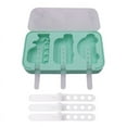 thumbnail image 1 of Silicone Popsicle Mold  Cartoon Ice Lolly Mould With 6 Sticks Stackable And Reusable Cartoons Cute Cream Moulds, 1 of 7