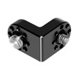 thumbnail image 1 of Adaptador de montaje en ángulo recto de 90° con extensión de tornillo de 1/4" y 3/8" para trípode, monitor, transmisión de imágenes de video, cámara DSLR y jaula., 1 of 8