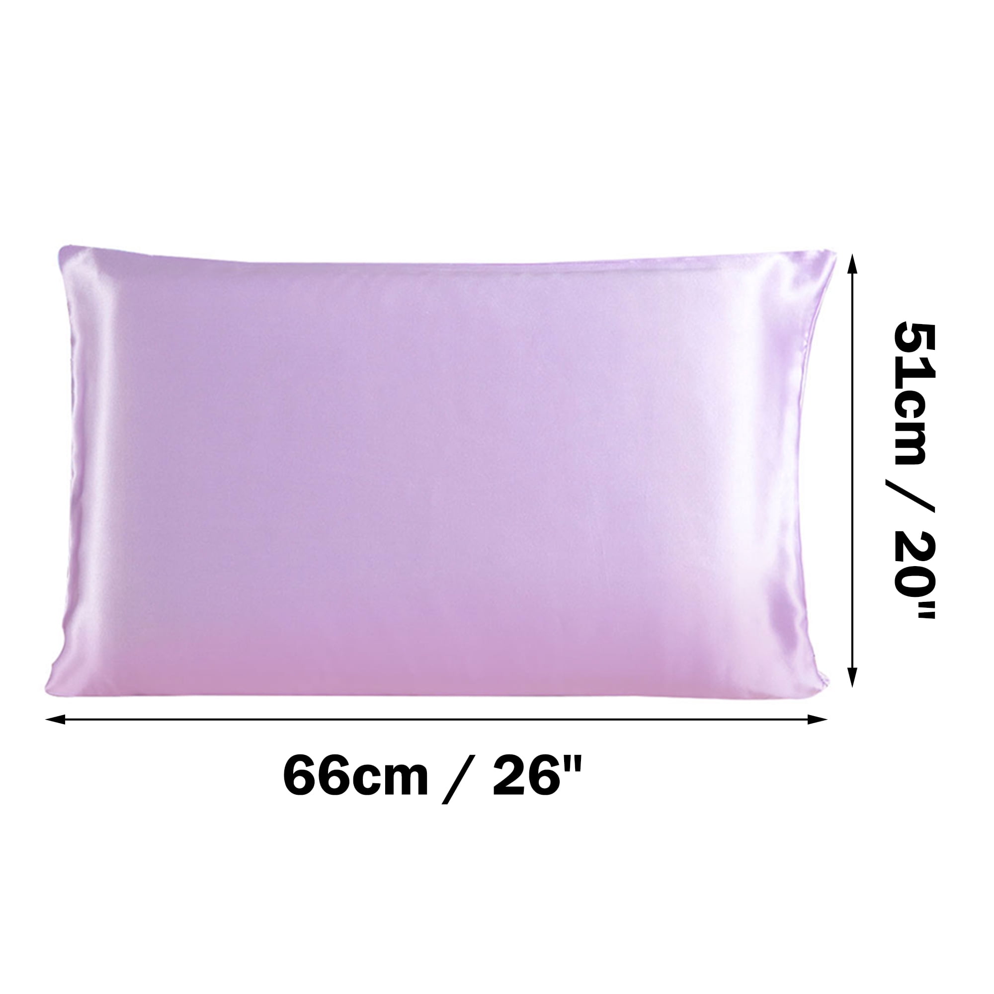 3 Pack 19 Momme Smooth Mulberry Silk Pillow Case Cover, Queen, Light Purple