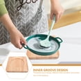 thumbnail image 2 of Wooden Insulated Pot Holder Casserole Cushion Dolsot Bowl Base Hot Rice Pot Tray Casseroles Wooden Mat, 2 of 5