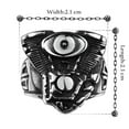 thumbnail image 3 of EOEMY Stainless Steel Punk Antique Gothic Biker Tribal Ring Black Men'S Unisex B199-9, 3 of 9