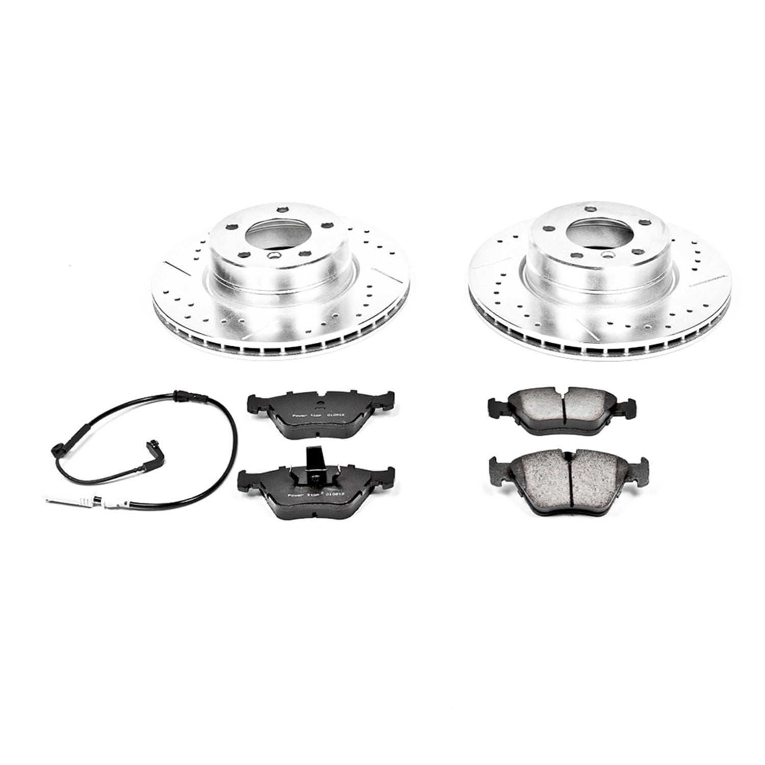 PowerStop Front Z23 Evolution Sport Carbon-Fiber Ceramic Brake Pad and Drilled & Slotted Rotor Kit Fits: BMW Select Models K5156