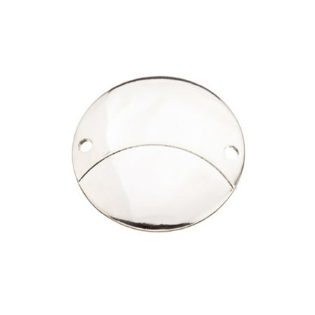 Haviland Platinum Plate Concave Round Plate Link Platinum Finished Brass 18x18mm pack of 6 (3-Pack Value Bundle), SAVE $2 ()