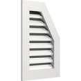 thumbnail image 2 of 24"W x 30"H Half Octagon Top Right (29"W x 35"H Frame Size): Functional, PVC Gable Vent w/ 1" x 4" Flat Trim Frame, 2 of 14