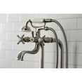 thumbnail image 4 of Kingston Brass CCK246K8 Essex Freestanding Clawfoot Tub Faucet Package with Supply Line, Brushed Nickel, 4 of 7