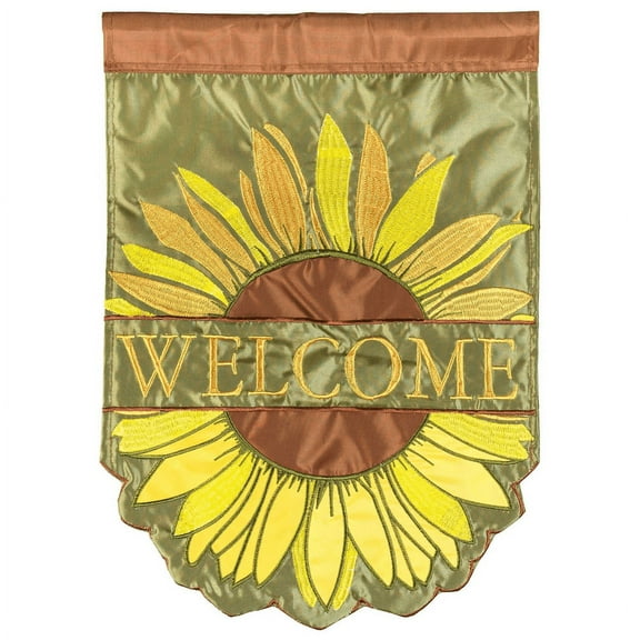Magnolia Gardens M001629 29 x 42 in. Welcome Sunflowers Polyester Flag - Large