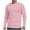 Pink, variant on Guluxicc Striped Shirts for Men Classic Fit Crew Neck Long Sleeve Tops Summer Casual Outfit