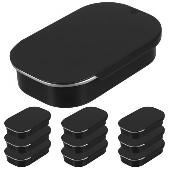 ACDANC 10pcs Tin Container Small Metal Tin Box Rectangular Storage Container Portable Storage Case Candy Box for Candy Cookies and Medicine