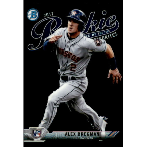 Collectible Alex Bregman Card 2017 Bowman Chrome Mega Box Roy Favorites Refractors #ROYFIAB