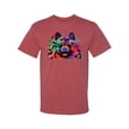 thumbnail image 2 of Wild Bobby, Colorful Rainbow Pomeranian Dog Animal Lover Men's Graphic T-Shirt, Vintage Heather Red, 2XL, 2 of 3