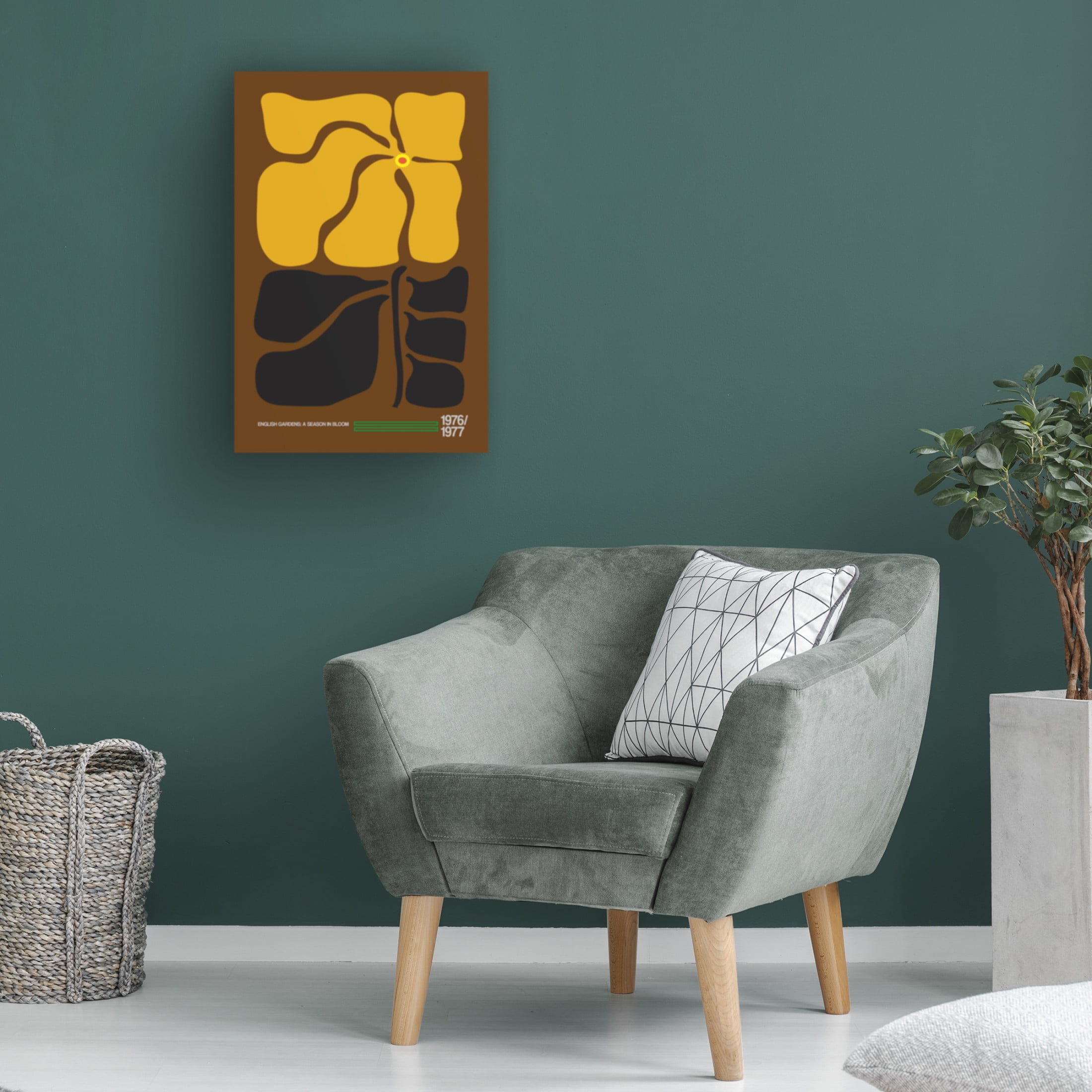 Trademark Fine Art Frances Collett English Gardens Brown Canvas Wall Art