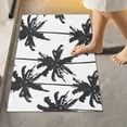 thumbnail image 2 of Coolnut Hawaiian Palm Tree Black Bathroom Rug Rectangular Bath Mat Non Slip Bath Rugs Absorbent Shaggy Bathmats for Sink Shower 16" x 24" Home Decor, 2 of 7