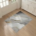 thumbnail image 3 of ODIKA 3'x5' Watercolor Marble Abstract Veined Movement Swirls Minimalist Washable Accent Rug None for Bedside, Nursery Room, Pet Friendly & Non-Shedding, 3 of 7