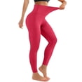 thumbnail image 2 of Workout Leggings for Women - High Waisted Yoga Pants Tummy Control Compression for Running Hot Pink XL, 2 of 4