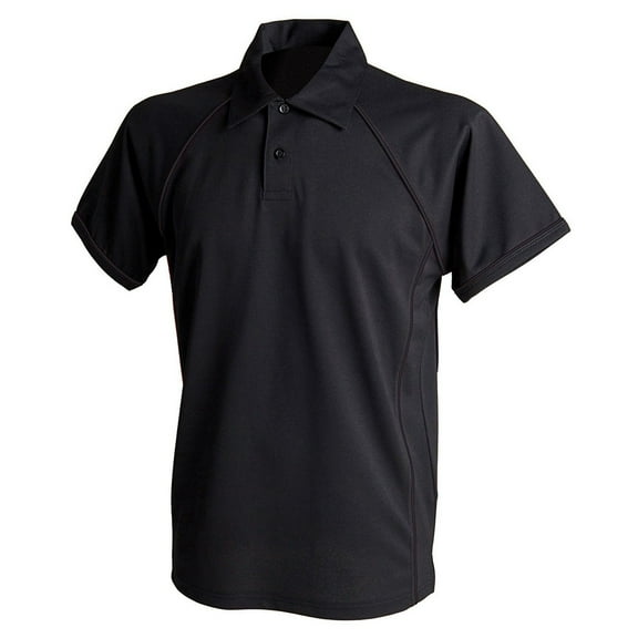 Finden & Hales Mens Piped Performance Polo Shirt