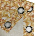 thumbnail image 4 of Ambesonne Autumn Grommet Curtain, Fall Leaf Silhouettes, 50" x 84", Marigold Orange White, 4 of 6
