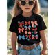 thumbnail image 1 of Coquette Red White & Blue Patriotic Bows Retro July 4th Novelty Aesthetic Graphic Kid T-Shirt Popular Kid T Shirts Trendy Cool Tops Tees for Kid, 1 of 6