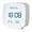 White, variant on 1PC Digital Alarm Clock Temperature Humidity Calendar Week Backlight Desktop Electronic Clock 12/24H LED Clock