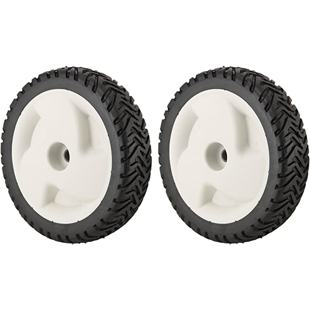 One set of (2) Aftermarket Replacement Lawn Mower Wheels