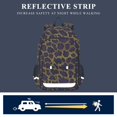 thumbnail image 5 of FORMRS Unisex School Backpack 17" Student Travel Bag with Laptop Compartment, Purple Leopard Print Pattern, 5 of 7