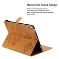 thumbnail image 5 of iPad 10.2" Case 8th 7th Generation, Allytech Slim Fit Folio Flip PU Leather Butterfly Embossed Smart Cover Auto Sleep Wake Protection TPU Back Cover Case for Apple iPad 10.2-inch 2020 2019, Yellow, 5 of 6