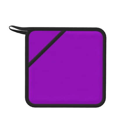 

1 PCS Pot Holders for Kitchen - Heat Resistant Silicone Pot Holders with Hanging Loop dark-purple Non Slip Oven Hot Pads Potholders for Decor Baking Cooking Kitchen