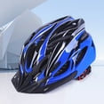 thumbnail image 1 of Casco transpirable para bicicleta Casco de seguridad anticolisión para ciclismo (L Azul Negro), 1 of 7