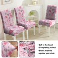 thumbnail image 4 of Set of 4 Wildflower Botanical Dining Chair Covers Romantic Nature Print Washable Polyester Stretch Slipcovers Removable Protector for Artistic Home Decor, 4 of 6
