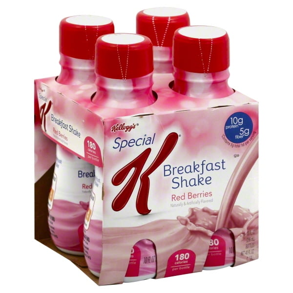 Kellogg's Special K Red Berries Breakfast Shake, 10 fl oz, 4 count