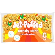 Jet-Puffed Candy Corn Shaped Halloween Fall Marshmallows, 8 oz Bag, No Allergen-Free Claims Apply