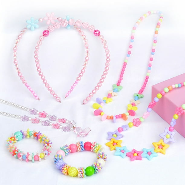 WuikerDuo Ensemble de perles de lettres bricolage pour enfants, bijoux,  colliers, kit de fabrication de ficelles, création de bracelets pour filles  : : Cuisine et Maison