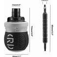thumbnail image 2 of EGNMCR Tools&Home Improvement Ratcheting Screwdriver Set 12 In 1 Multi-bit Stubby Screw Driver Set-Adjustable Length Reversible End Portable a screwdriver, 2 of 7