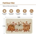 thumbnail image 3 of Fall Maple Leaves Pumpkin Door Mat 17x29 Inch Thanksgiving Doormat Decorative Outdoor Autumn Flower Decoration Indoor Outdoor Entrance Floor mat, Non slip Welcome Party Decor, 3 of 6