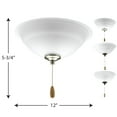 thumbnail image 6 of Torino Collection Two-Light Ceiling Fan Light, 6 of 6