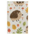thumbnail image 4 of Hedgehogs Leaves Black Out Curtains 84 Inch Length Curtains for Sliding Glass Doors Bedroom Living Room 2 Pack, 4 of 6