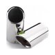 thumbnail image 1 of 2x silenciador de tubo de escape, punta de escape de acero inoxidable pulido y cromado, Plug & Play, 1 of 5