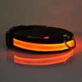 thumbnail image 1 of 2022 Latest Safety LED Dog Collar – USB Rechargeable with Water Resistant Flashing Light Orange, 1 of 6