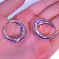 thumbnail image 2 of Hoop Earrings for Women,925 Sterling Silver Post,Hypoallergenic Small Earrings, 2 of 7