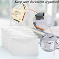 thumbnail image 5 of Tutuviw 12Pcs Binder Pockets for 2/3/4 Ring,11 Holes Binder Folders,Clear Document Folders,A4 Size Clear Document Envelopes,Snap Button Pouch with Label for Home Work Organization, 5 of 8