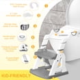 thumbnail image 3 of RUPOUN Potty Training Seat 2-in-1 with 2 Step Ladder Foldable and Adjustable Height, 3 of 9