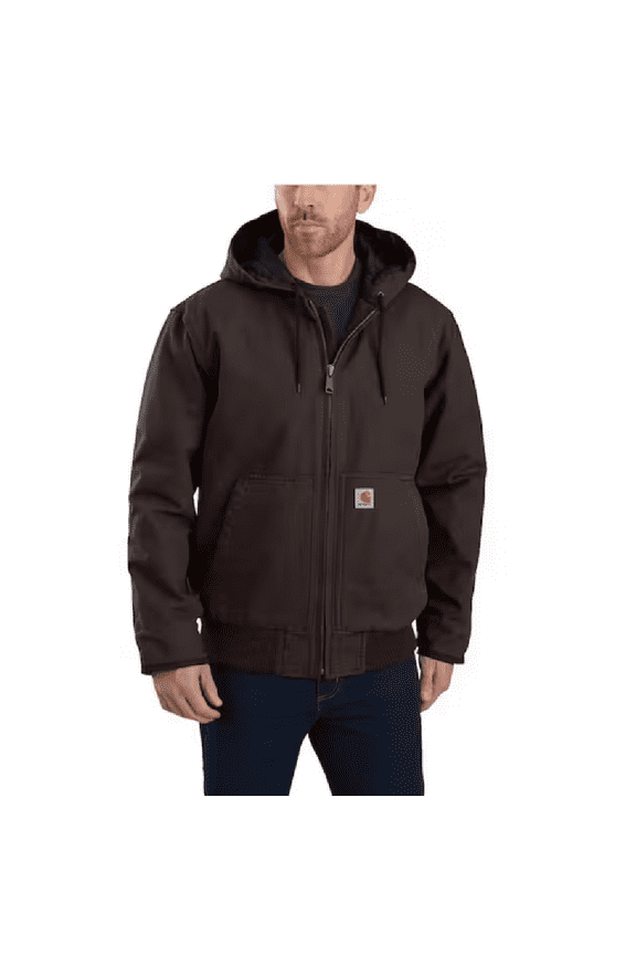 104050-DKB Washed Duck Active Jacket for Men Dark Brown - M